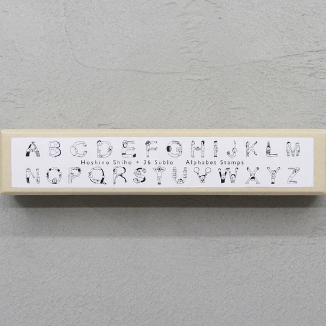 36 Sublo x Shiho Hoshino Rubber Stamp Set - People Letters