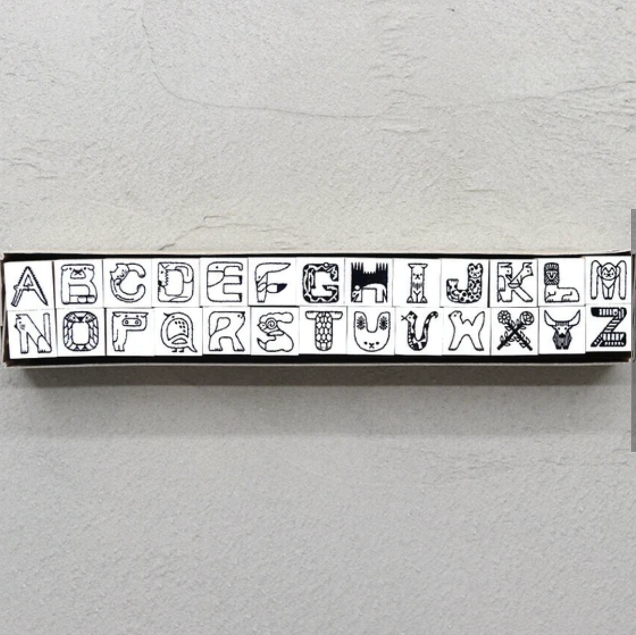 36 Sublo x Toshiyuki Fukuda Rubber Stamp Set - Animal Letters