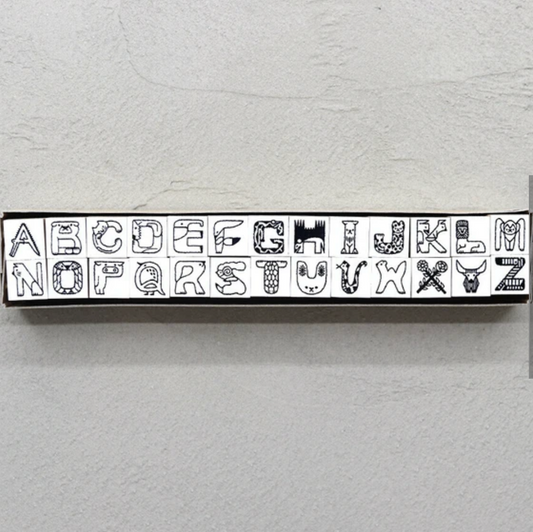 36 Sublo x Toshiyuki Fukuda Rubber Stamp Set - Animal Letters
