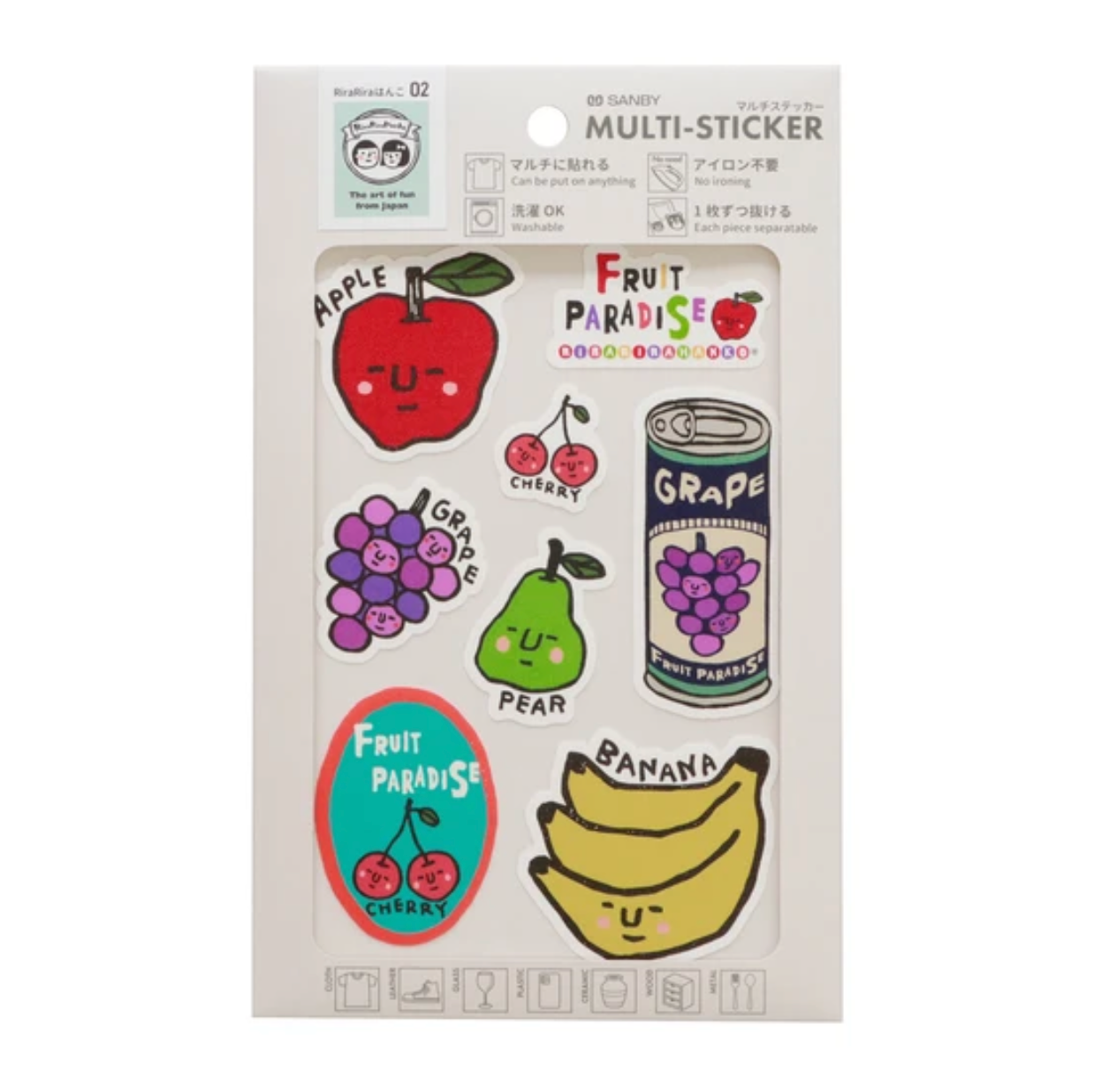 Sanby x RiraRira Hanko Multi-Sticker - 02 Fruit Paradise