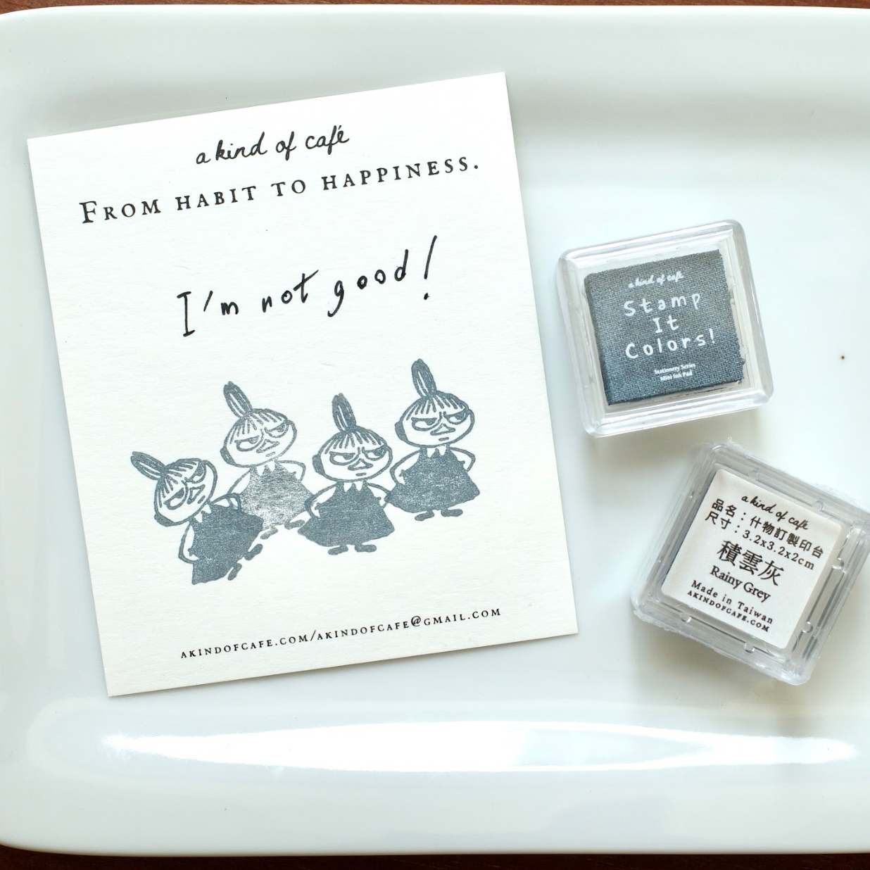 A Kind of Cafe Mini Ink Pad - Rainy Grey