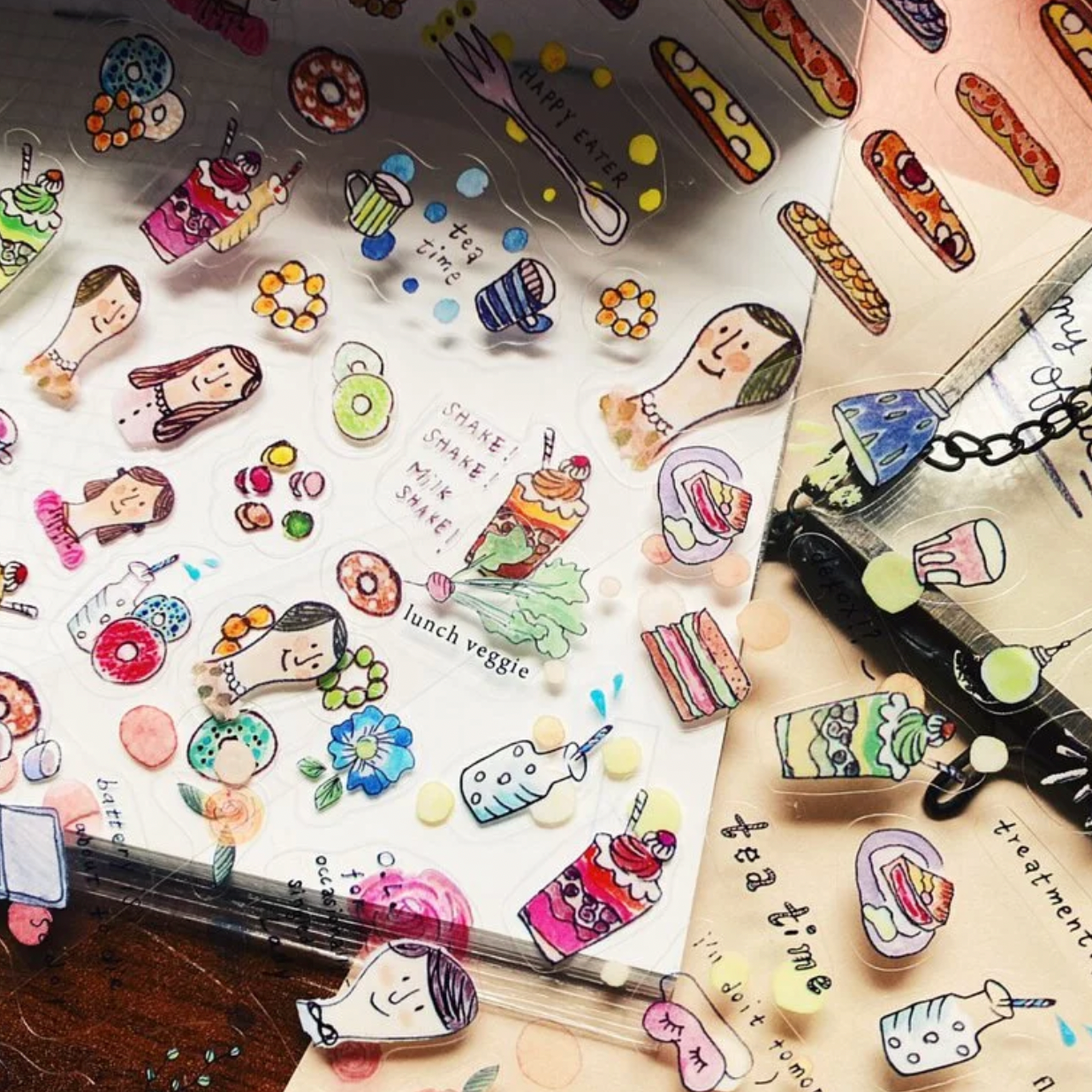 a kind of cafe Sticker Sheet Set - My Office Lady