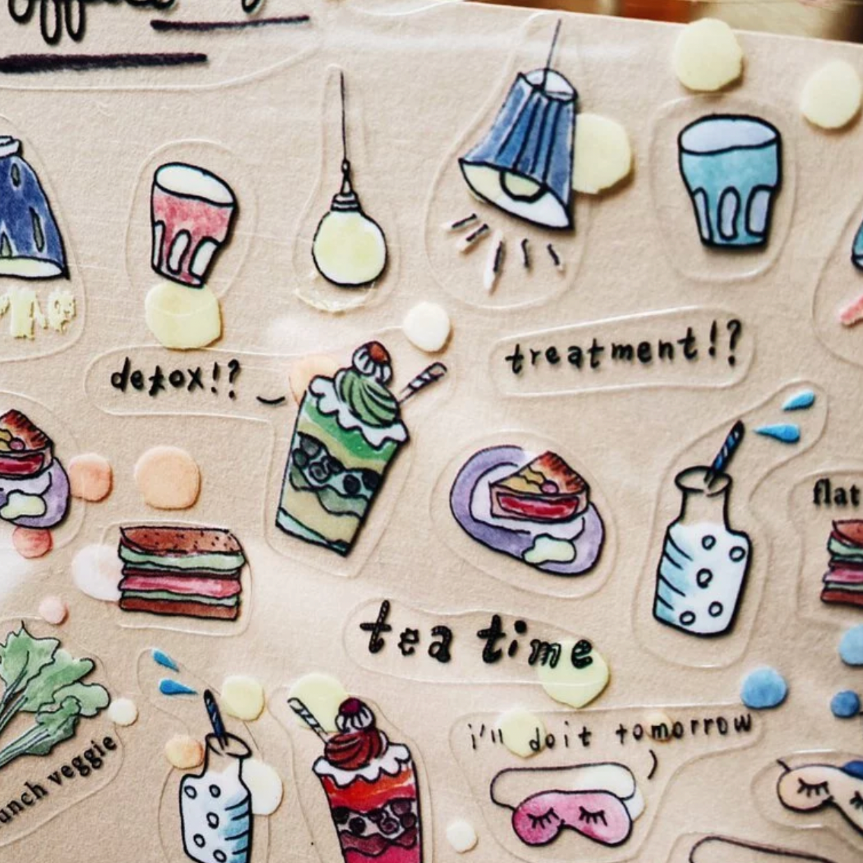 a kind of cafe Sticker Sheet Set - My Office Lady