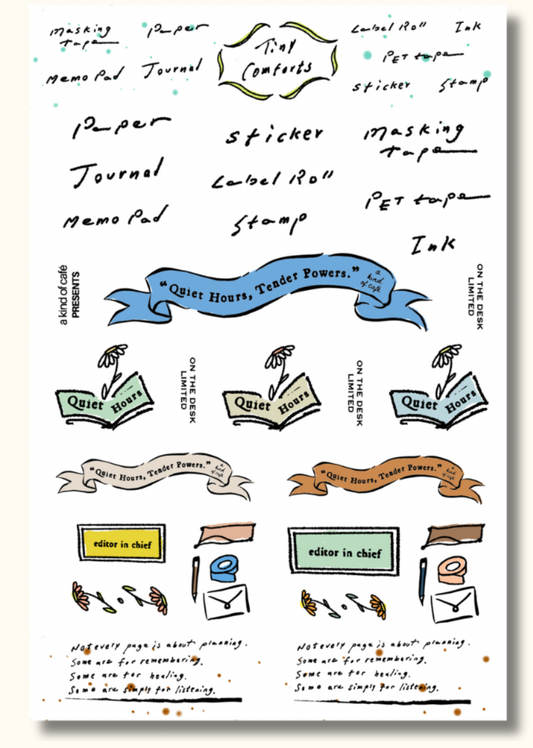 a kind of cafe Sticker Sheet - On the Desk