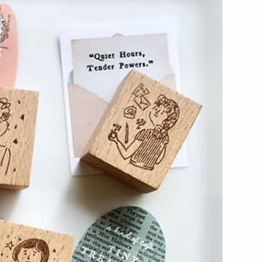 a kind of cafe Mademoiselle Rubber Stamp - Stationery