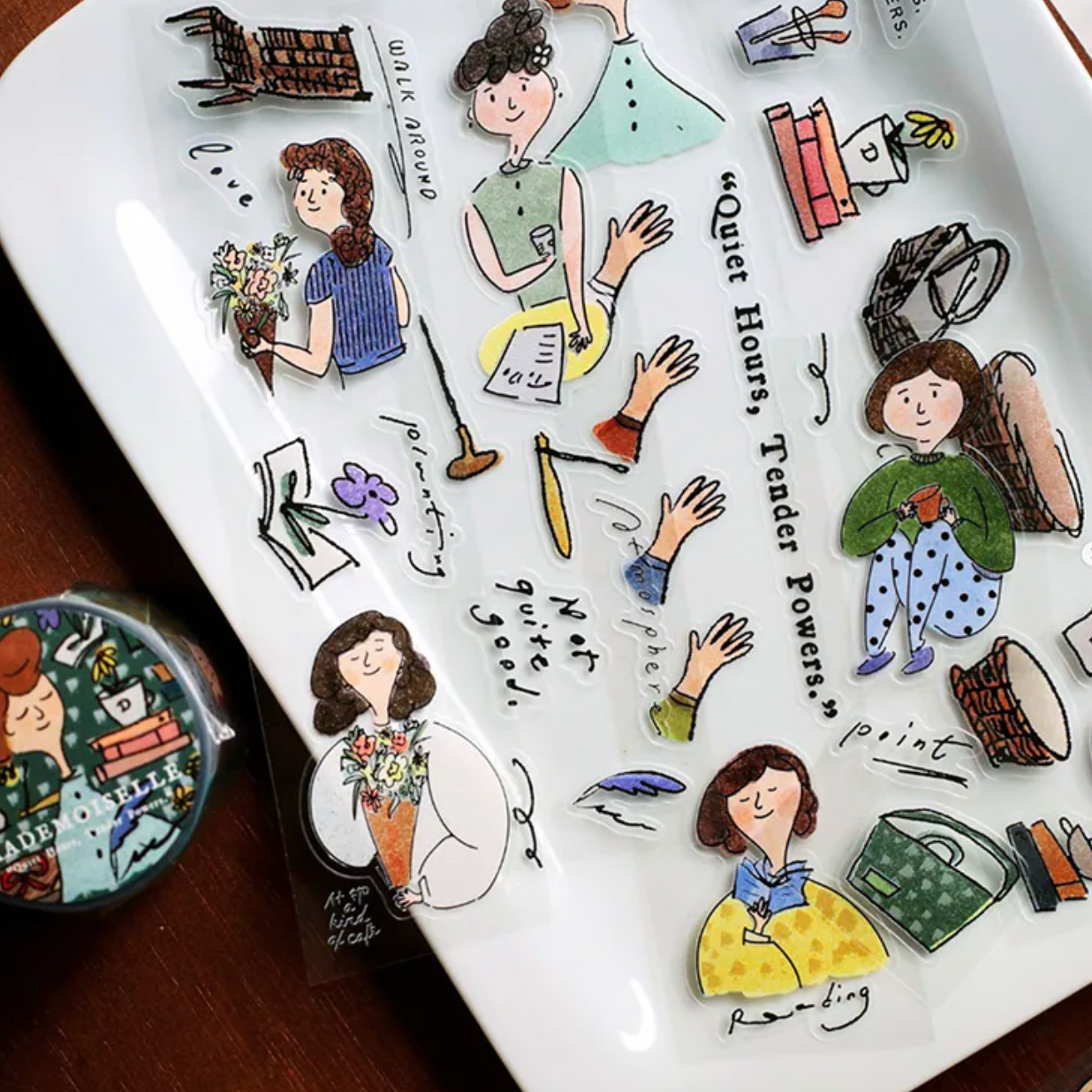 a kind of cafe Kiss-Cut PET Tape - Mademoiselle