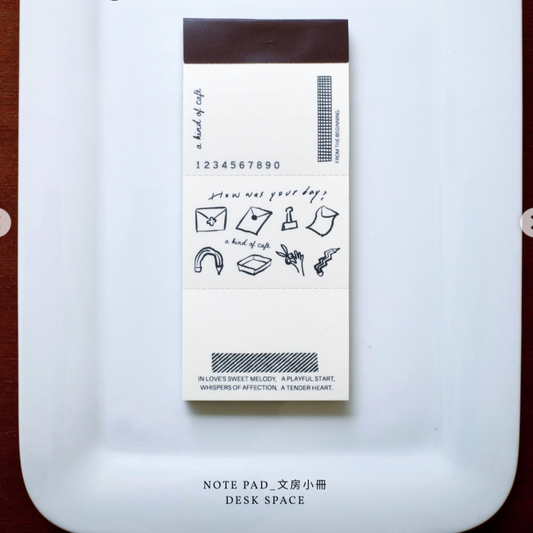 a kind of cafe Memo Pad - On the Desk