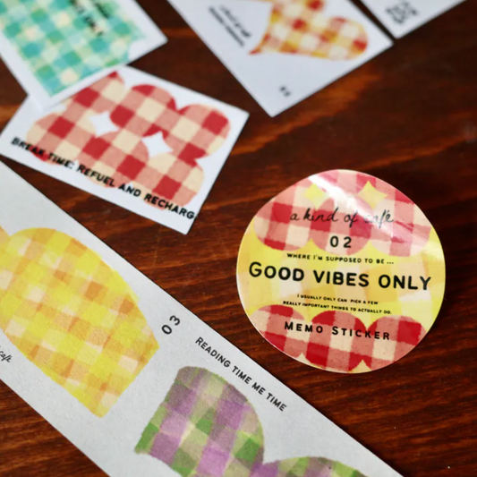 a kind of cafe Sticky Memo Roll - Good Vibes Only