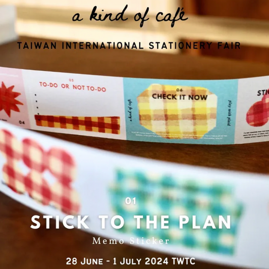 a kind of cafe Sticky Memo Roll - Stick to the Plan