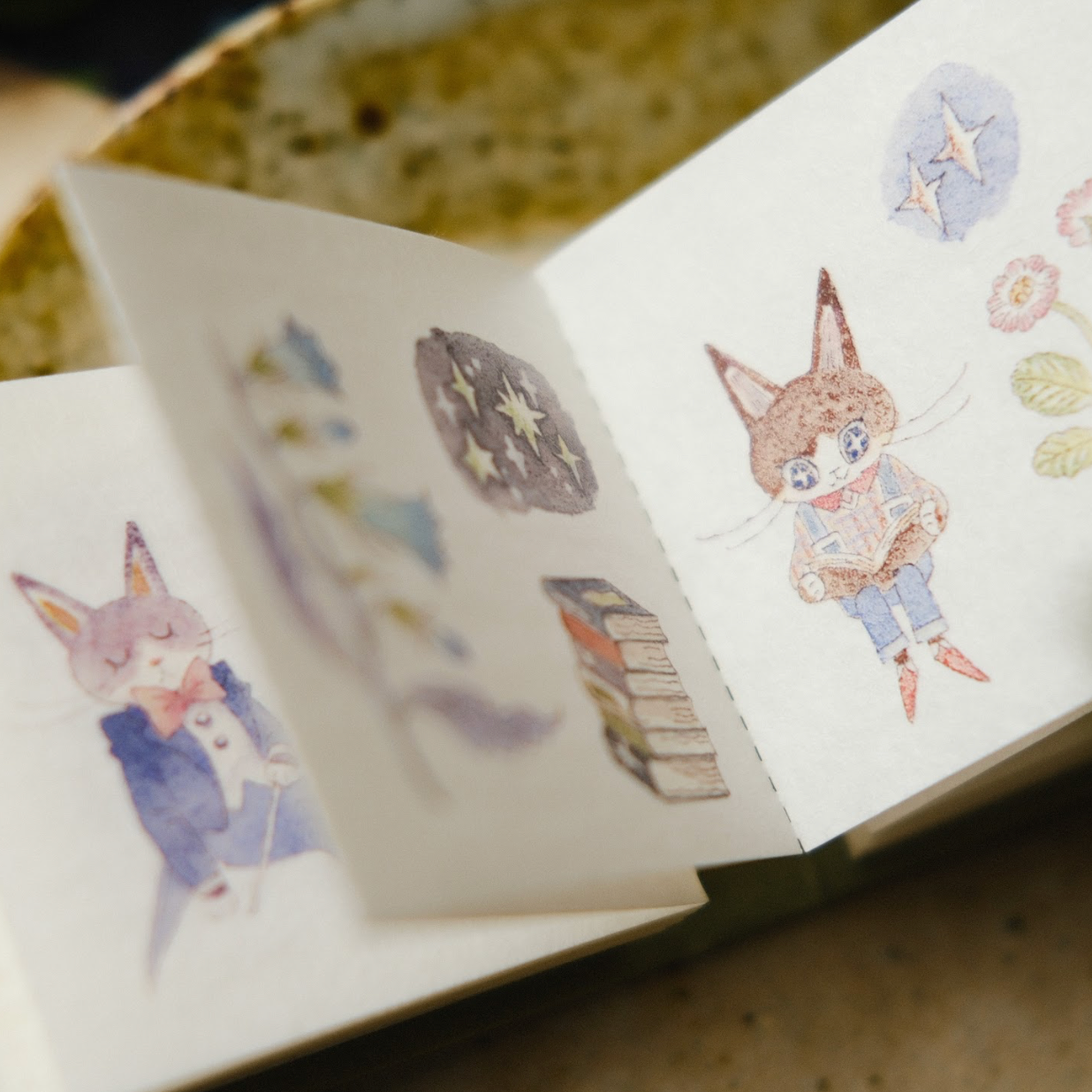 Teayou Kiss Cut Washi Sticker Book - The Wandering Garden