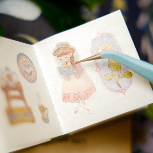 Teayou Kiss Cut Washi Sticker Book - The Wandering Garden
