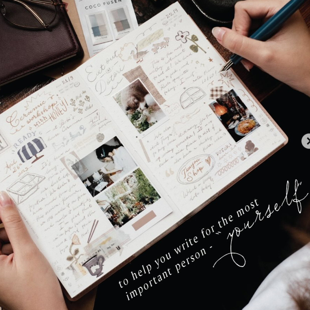 Teayou Shop Letters to Self Daily Journal - Wine