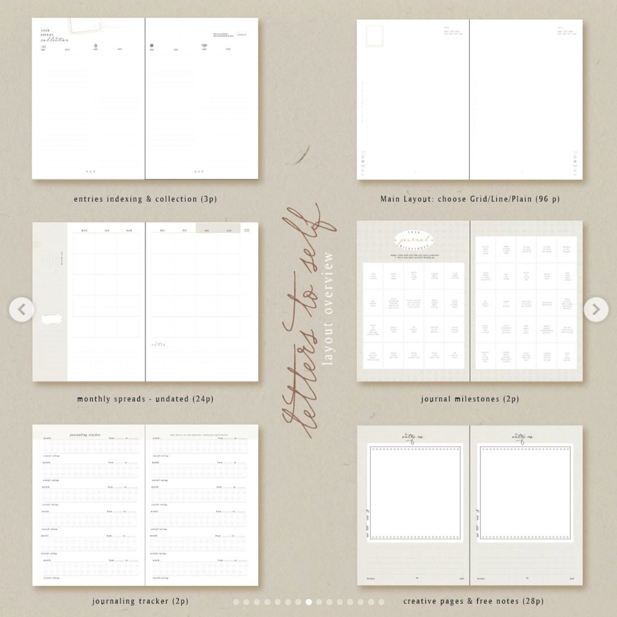 Teayou Shop Letters to Self Daily Journal - Wine