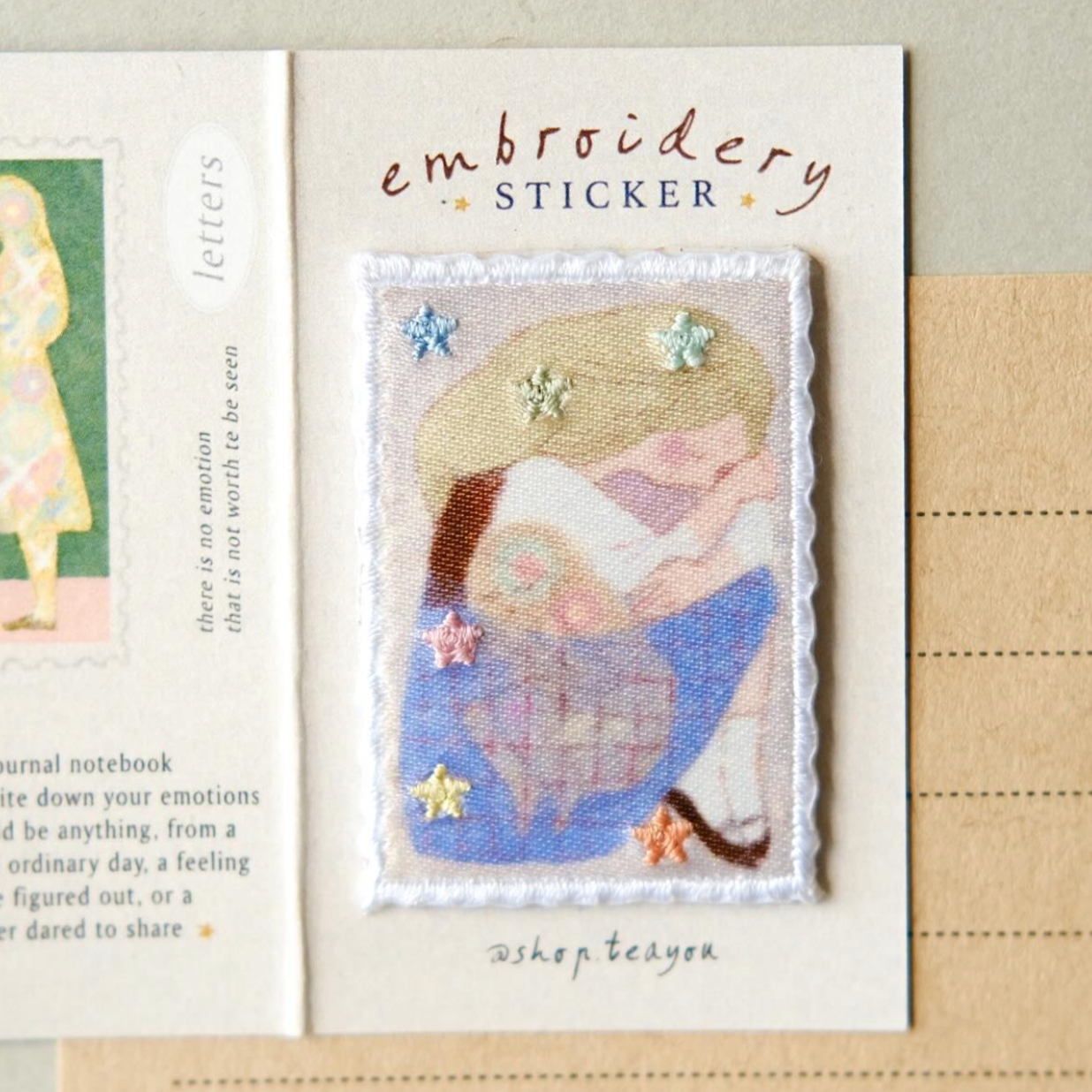 Teayou Letters to Self Embroidery Patch Stickers - Stars