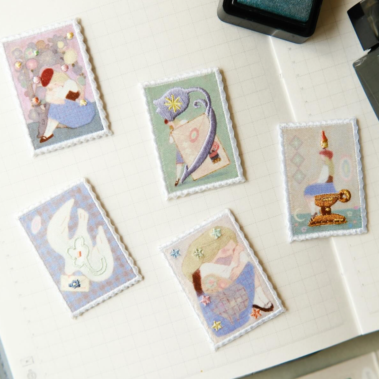 Teayou Letters to Self Embroidery Patch Stickers - Ocean