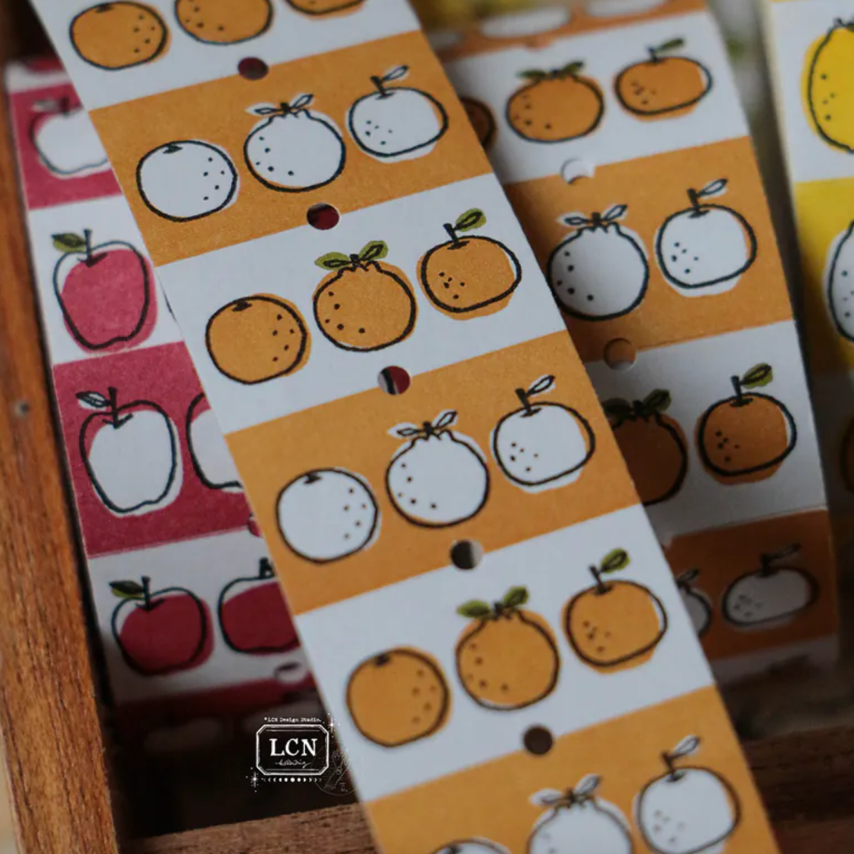 LCN Design Studio Label Stickers - Tangerine