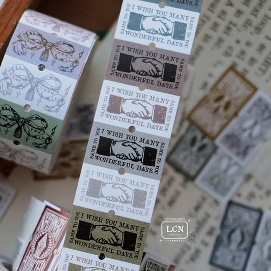 LCN Design Studio Label Stickers - I Wish You Many Wonderful Days