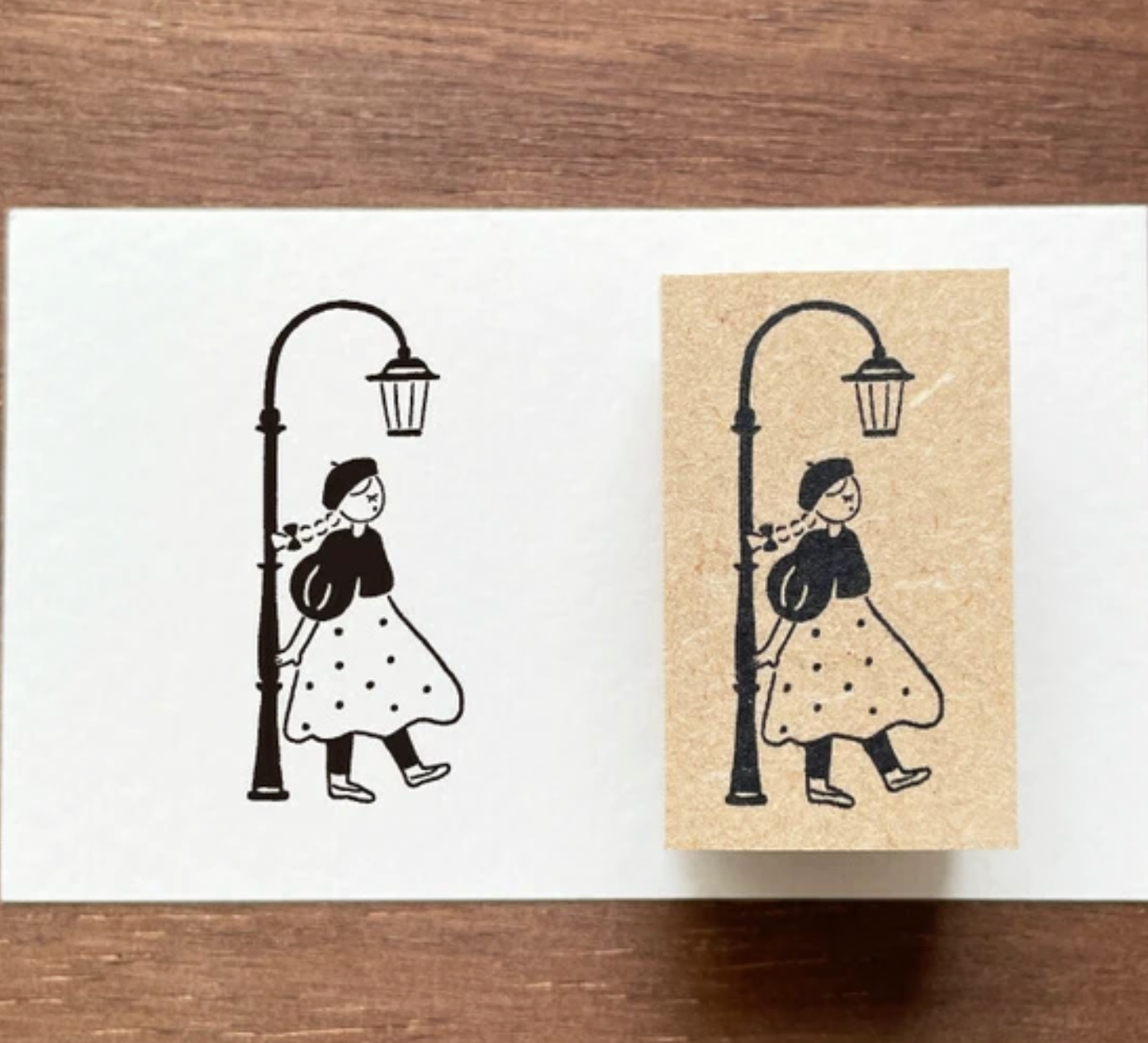 Stamp Marche Rubber Stamp - Street Lamp