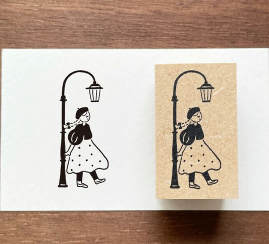 Stamp Marche Rubber Stamp - Street Lamp