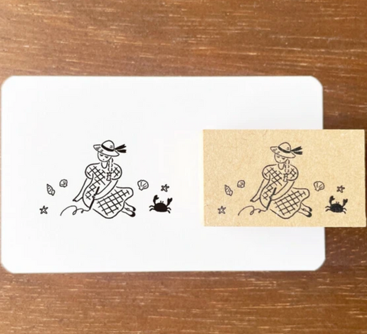 Stamp Marche Rubber Stamp - Sandy Beach