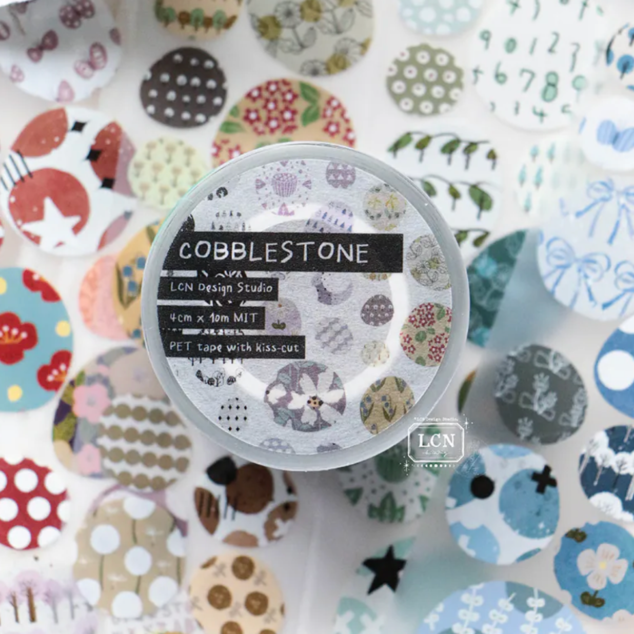 LCN Design Studio Kiss Cut PET Tape - Cobblestone