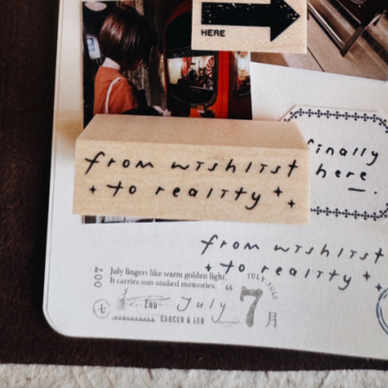 PensPapersPlanner Rubber Stamps - 161 From Wishlist to Reality