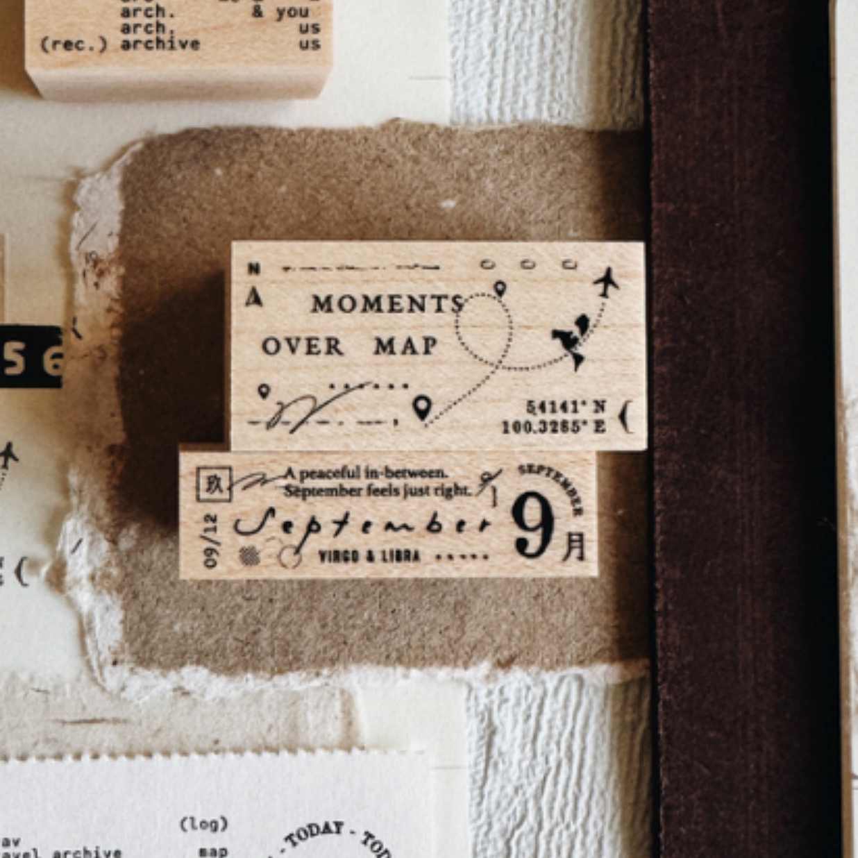 PensPapersPlanner Rubber Stamps - 173 Moments Over Map