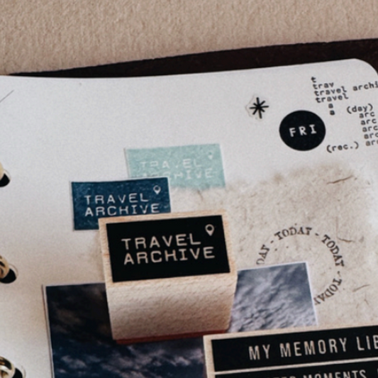 PensPapersPlanner Rubber Stamps - 166 Travel Archive