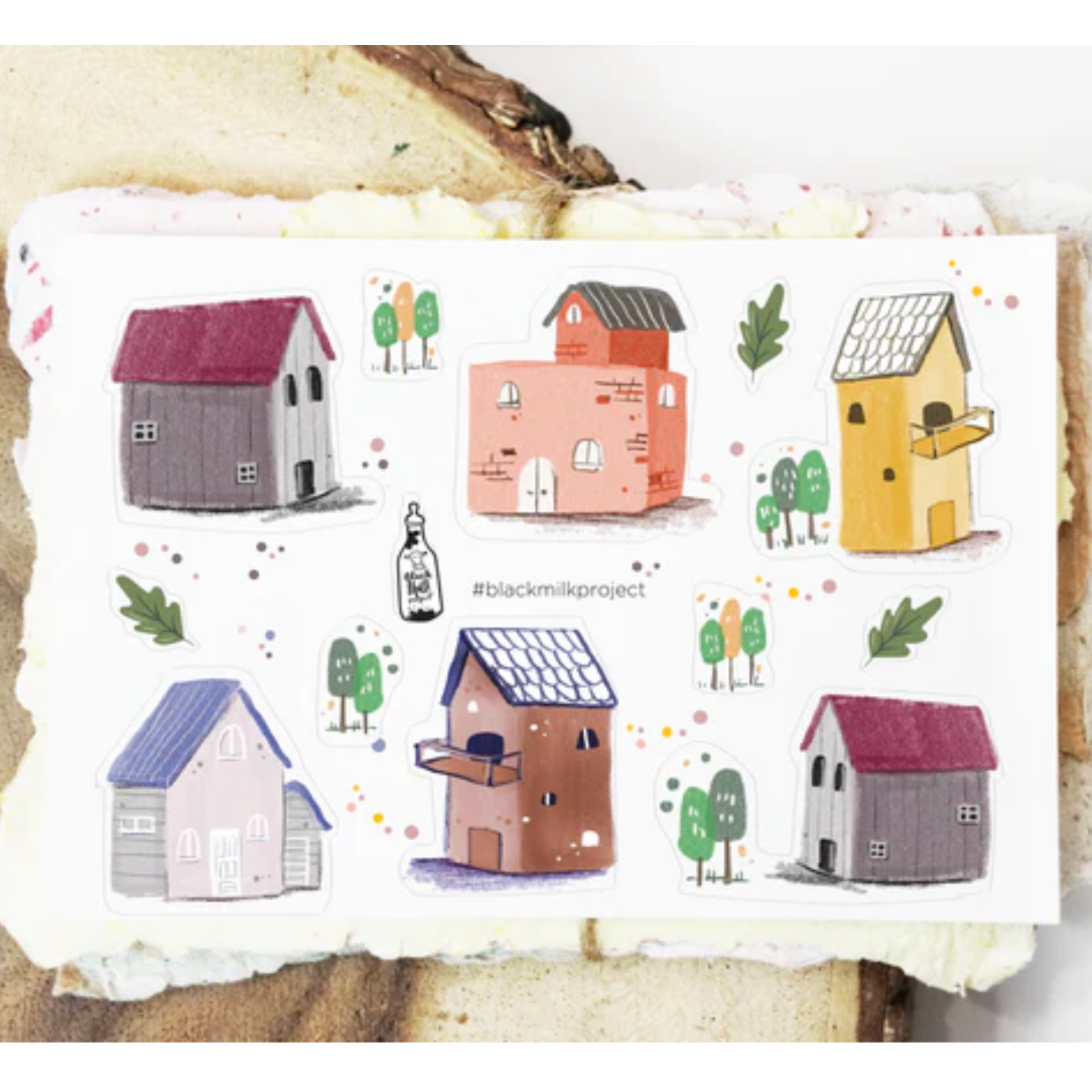 Black Milk Project Mini Sticker Sheet - Mini Houses