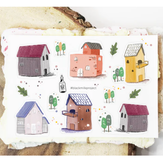 Black Milk Project Mini Sticker Sheet - Mini Houses
