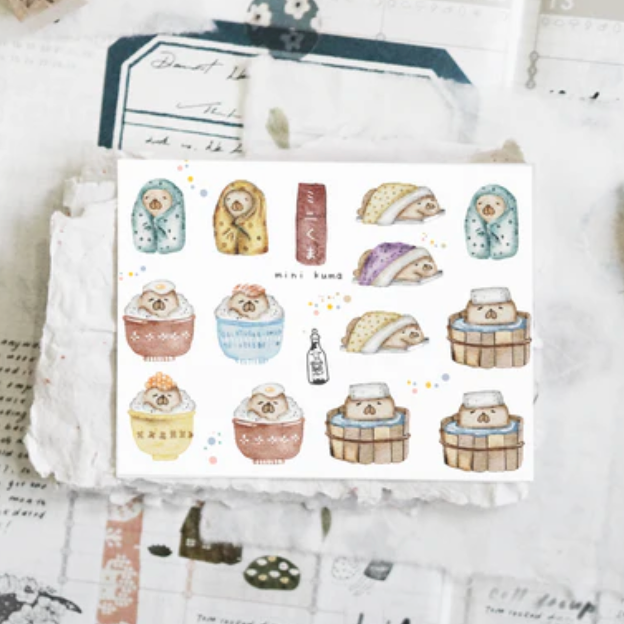 Black Milk Project Mini Sticker Sheet - Mini Kuma