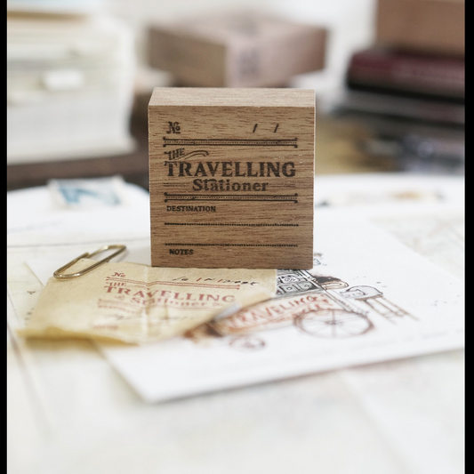 Black Milk Traveling Stationer Rubber Stamp - Label