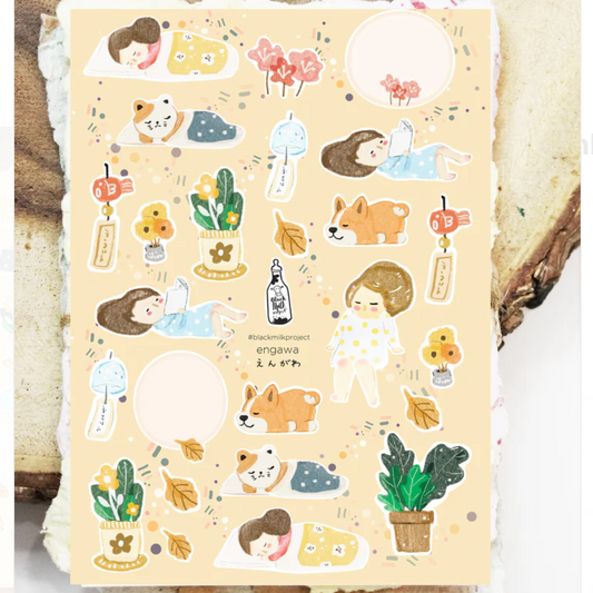 Black Milk Project Paper Sticker Sheet - Engawa