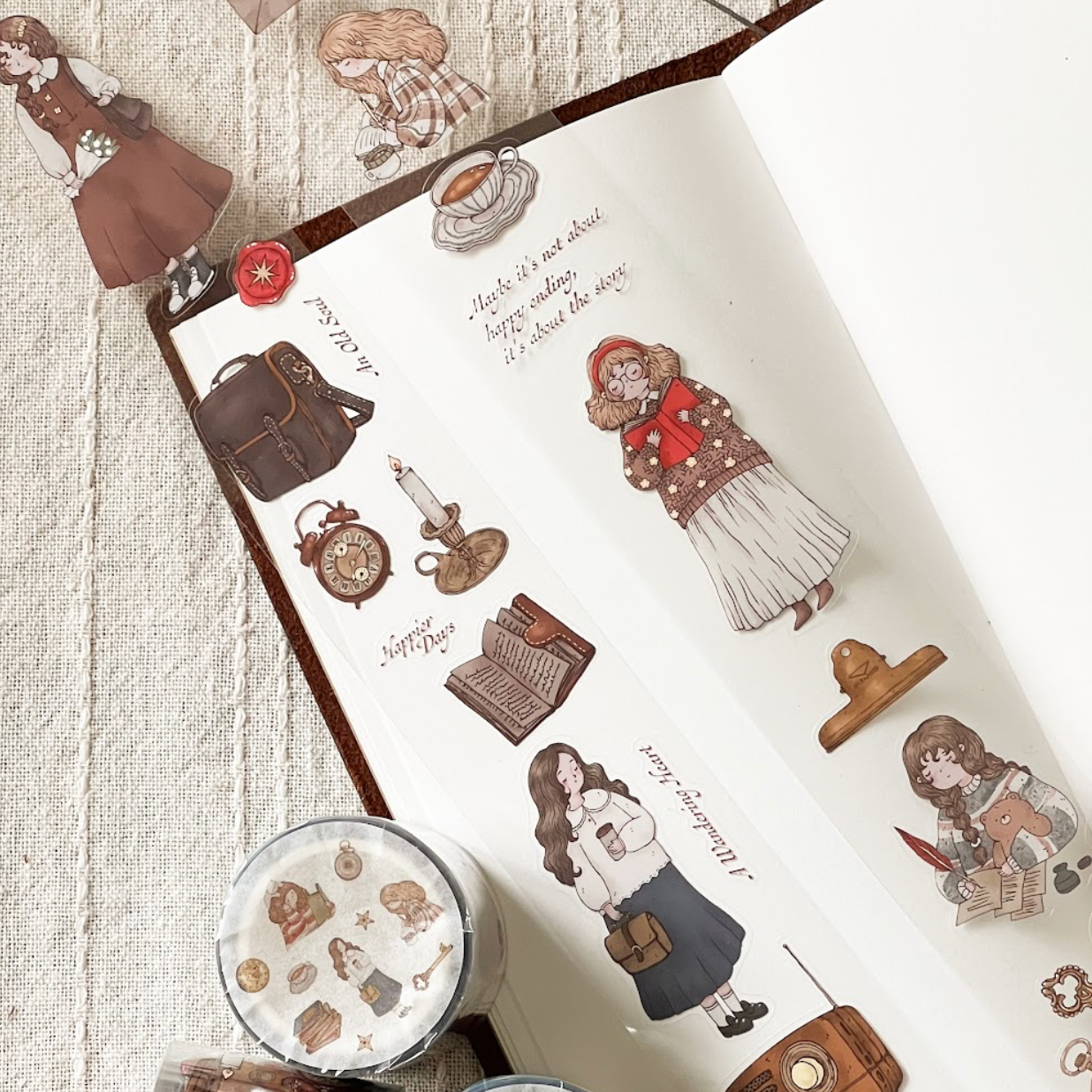 Sho Little Happiness Kiss Cut PET Tape - Vintage Dream