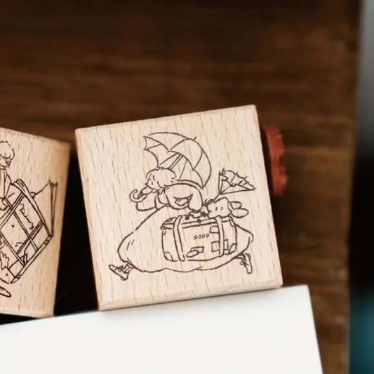 Yamadoro Double Sided Rubber Stamp - Among Stars By Suitcase