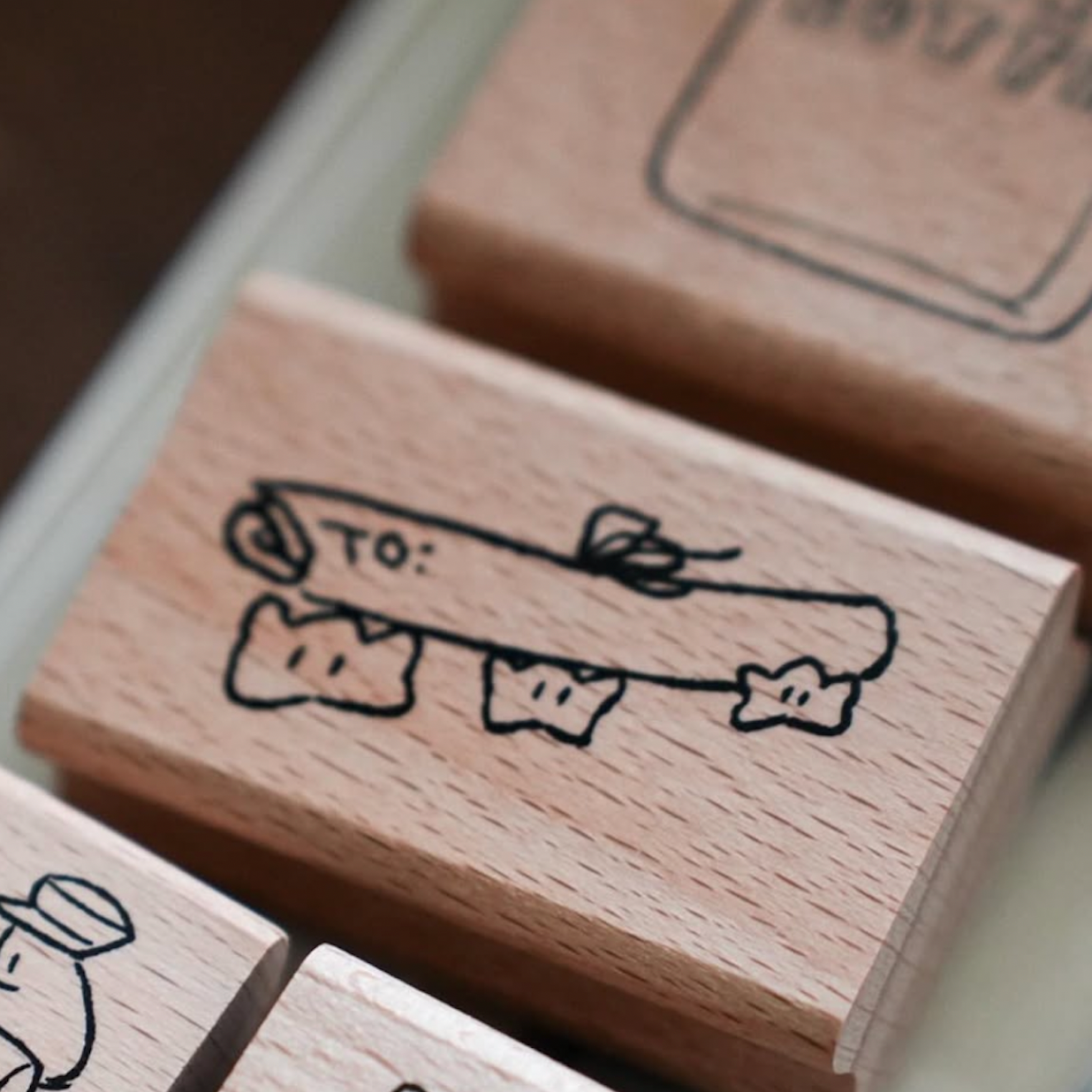 Yamadoro x Tagamisha Kamihaku Rubber Stamp - Lucky Letter