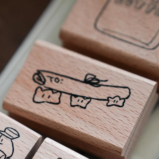 Yamadoro x Tagamisha Kamihaku Rubber Stamp - Lucky Letter