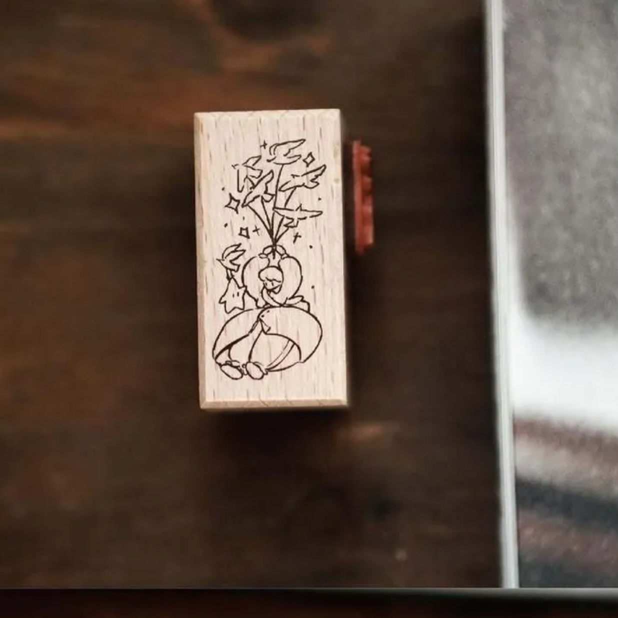 Yamadoro Double Sided Rubber Stamp - Among Stars By Companion