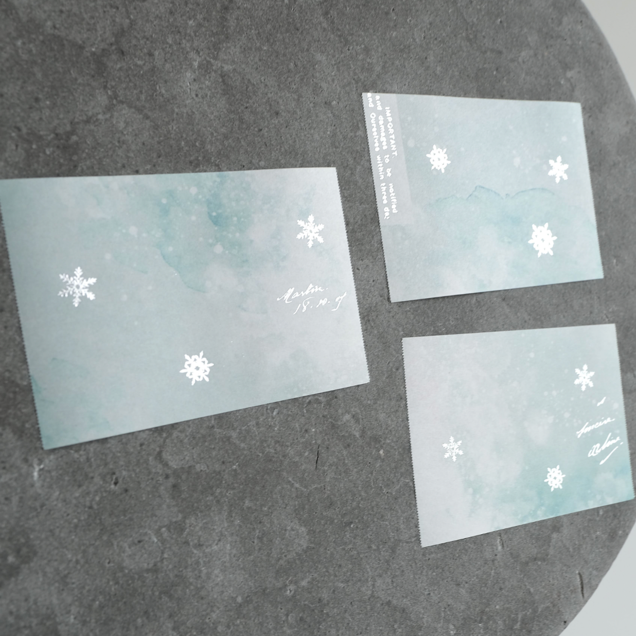YOHAKU Foil Stamped Roll Sticky Notes Yukino Hana RH-002