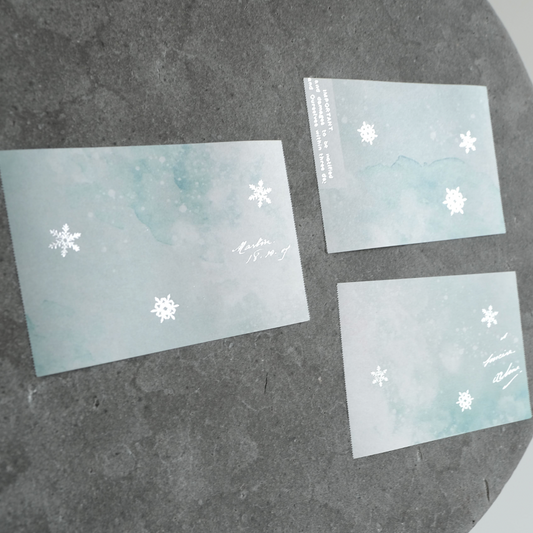 YOHAKU Foil Stamped Roll Sticky Notes Yukino Hana RH-002