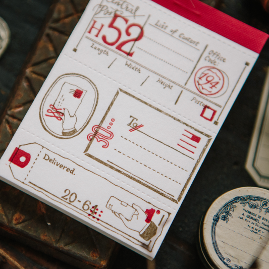 OURS Studio Label Letterpress Book - Postal