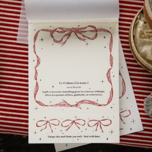 OURS Studio Label Letterpress Book - Frame of Ribbon