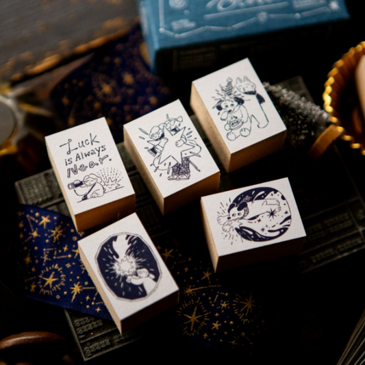 OURS Studio Rubber Stamps - The Gift Lucky Star Series