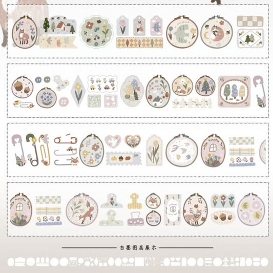 Yier Studio  Kiss-Cut PET Tape - Splendid Spring Day