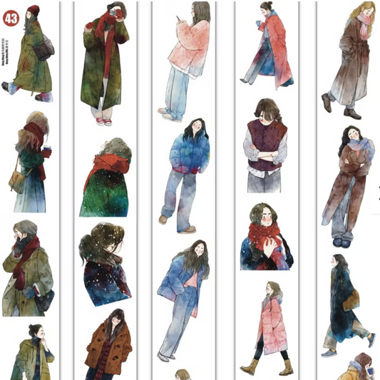 Ding Ding Clear Kiss-Cut PET Tape - #43 Winter Collection