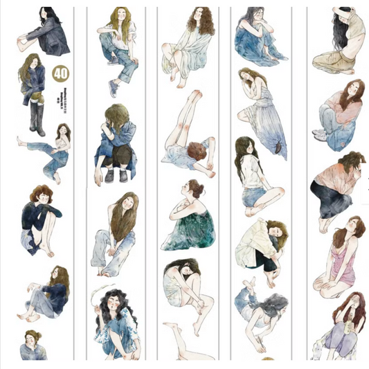 Ding Ding Clear Kiss-Cut PET Tape - #40 Scattered