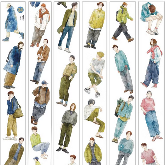 Ding Ding Clear Kiss-Cut PET Tape - #34 He