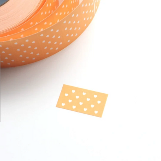 forme. Label Stickers - Apricot Hearts