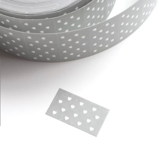 forme. Label Stickers - Grey Hearts