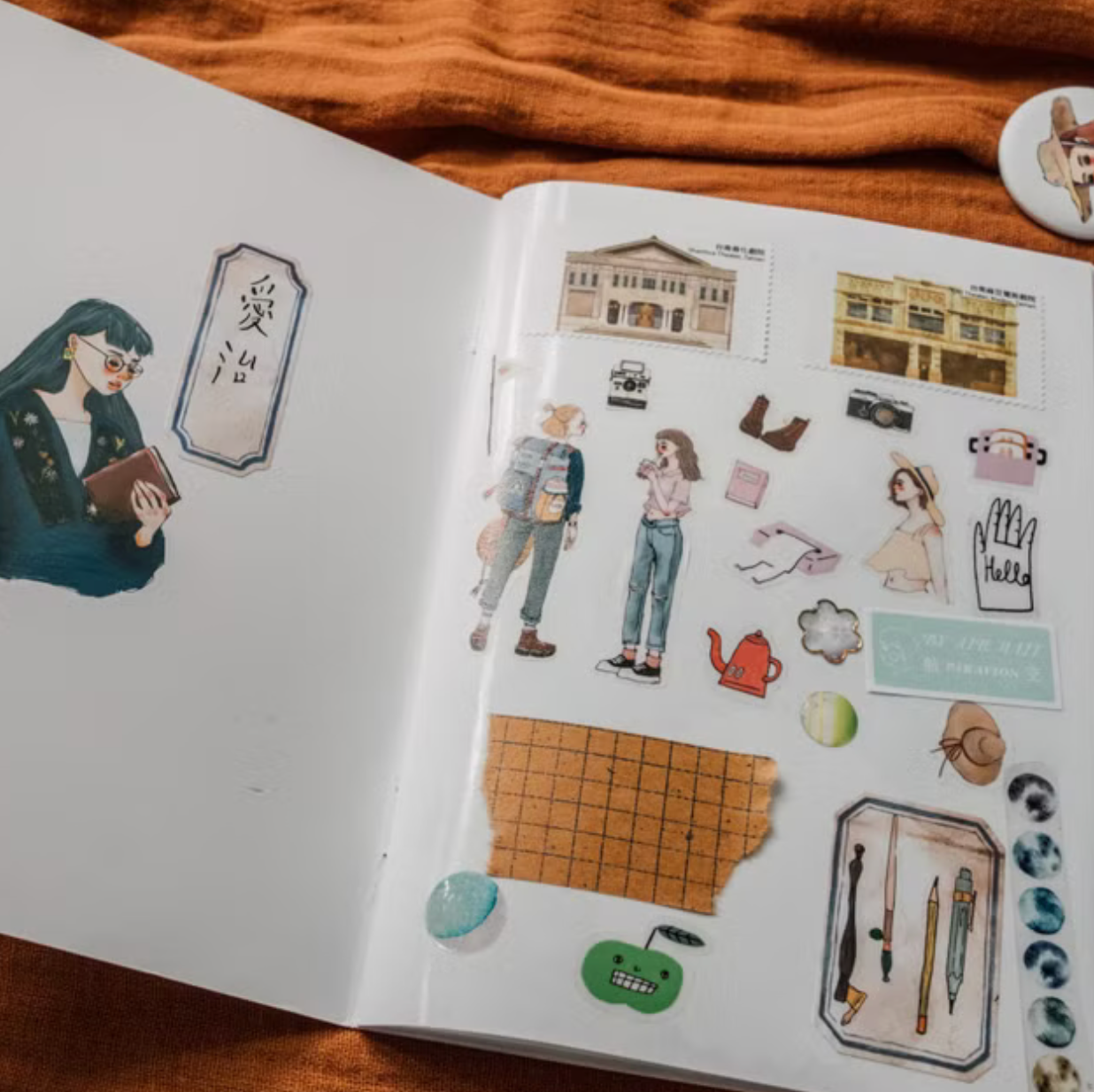 La Dolce Vita Reusable Sticker Book - Childhood